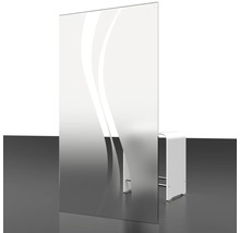 Douchewand met decor en douchebank
