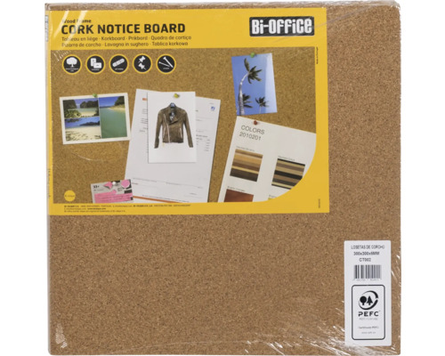 Bi-Office kurk prikbord met houten frame