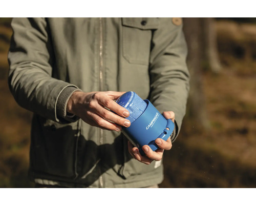 Persoon verwisselt Campingaz gascartouche