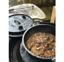 Braadpan met deksel en stoofpot in Dutch Oven
