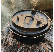 VALHAL Dutch Oven braadpan gietijzer 8 L zwart