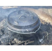 VALHAL Dutch Oven braadpan gietijzer 8 L zwart