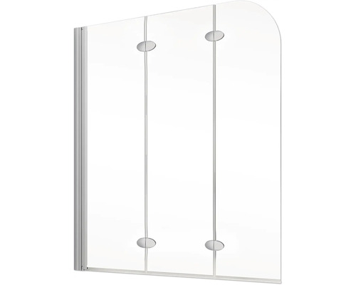 Glazen douchewand met beslag