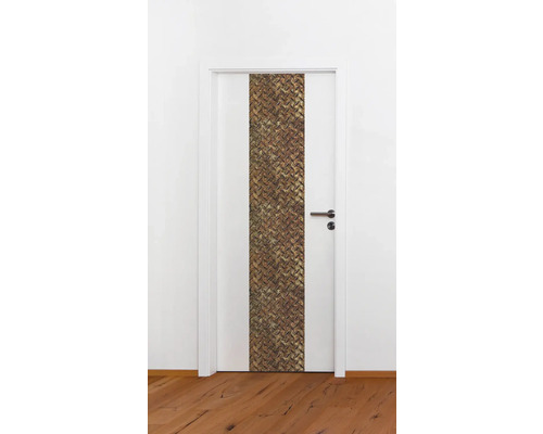 Witte binnendeur met decoratie