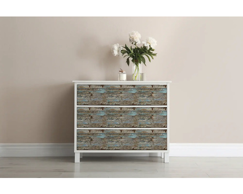 Ladekast met drie lades in vintage houtdesign