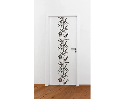 Binnendeur met bamboeontwerp