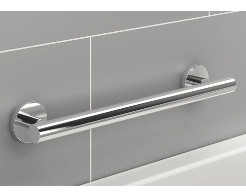 Metalen steungreep voor badkamerondersteuning