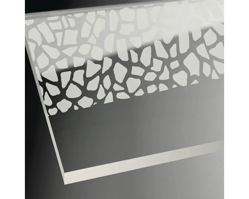 BREUER Douchecabine hoekinstap Avanta chroom 75x75 cm terrazzo wit