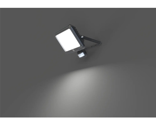 LED-buitenlamp met bewegingsmelder aan een muur