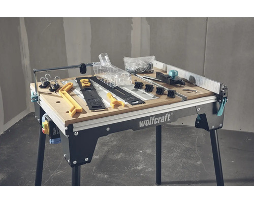 Wolfcraft montage- en machinettafel met accessoires