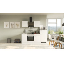 Lichte keuken met spoelbak, fornuis, oven, afzuigkap en hangkasten in een modern keukenontwerp.