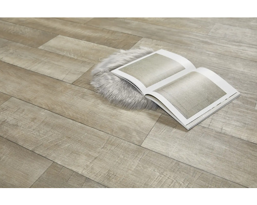 Vinyl vloerbedekking met boek op een tapijt