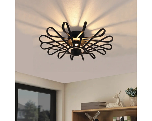 Plafondlamp met decoratief metaalelement voor binnenshuis