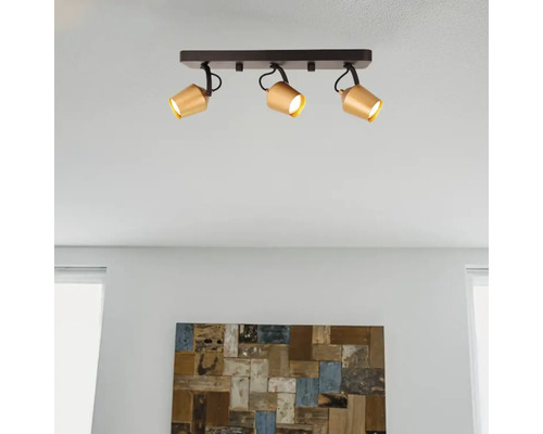 Plafondlamp met drie spots voor ruimteverlichting