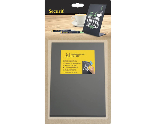 Securit Tafelkrijtbord in A5-formaat in L-vorm