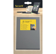 Securit tafelkrijtbord set met drie borden in A6 formaat