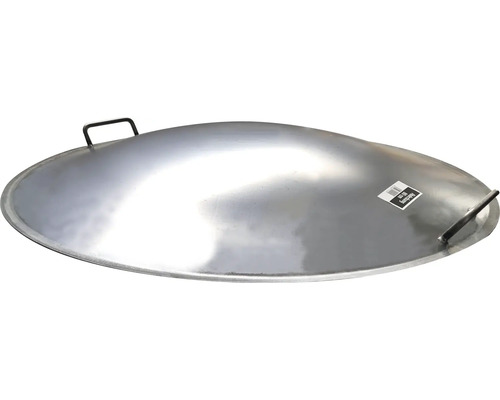 Metalen deksel voor grillpan met handgrepen