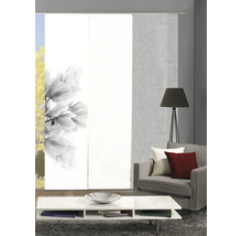 HOME FASHION Paneelgordijn Kessi grijs 60x245 cm set van 3