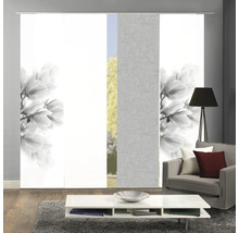 HOME FASHION Paneelgordijn Kessi grijs 60x245 cm set van 4
