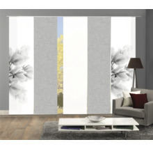 HOME FASHION Paneelgordijn Kessi grijs 60x245 cm set van 5