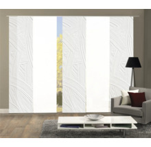 HOME FASHION Paneelgordijn Talia wit 60x245 cm set van 5