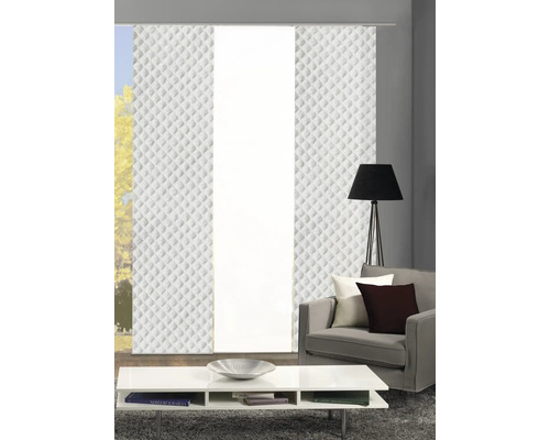 Kameroverzicht met schuifgordijn en woonkamermeubilair