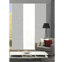 HOME FASHION Paneelgordijn Pive zilver 60x245 cm set van 3