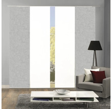HOME FASHION Paneelgordijn Pive zilver 60x245 cm set van 4