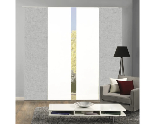 Kameroverzicht met schuifgordijnen voor raamdecoratie