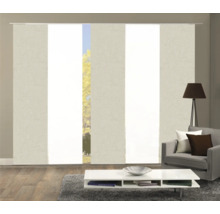 HOME FASHION Paneelgordijn Pive taupe 60x245 cm set van 5