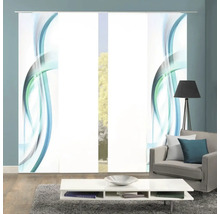 Decoratief schuifelement met abstract golfpatroon in de woonkamer