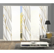 Schuifgordijn met abstract patroon voor raamdecoratie