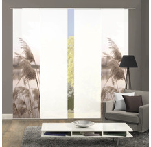 Decoratief schuifgordijn met natuurmotief in de woonkamer