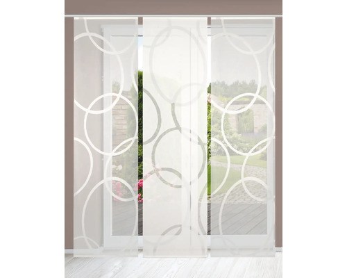 Decoratieve sjaals met cirkelmotief voor een raam