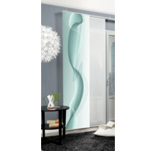 Decoratief schuifelement met abstract golfpatroon in de woonkamer