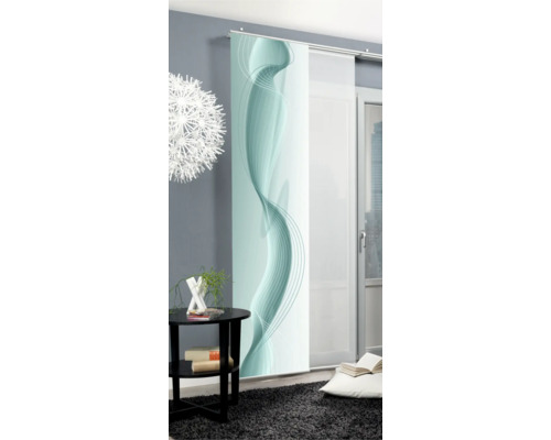 Decoratief schuifelement met abstract golfpatroon in de woonkamer