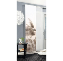 Decoratief schuifgordijn met rietmotief voor raamdecoratie