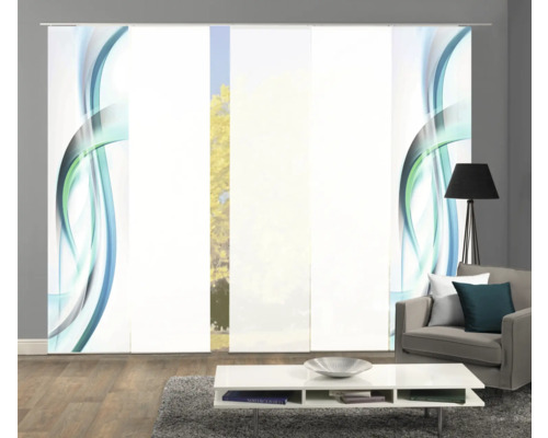 Kamerzicht met schuifpaneel met golfpatroon