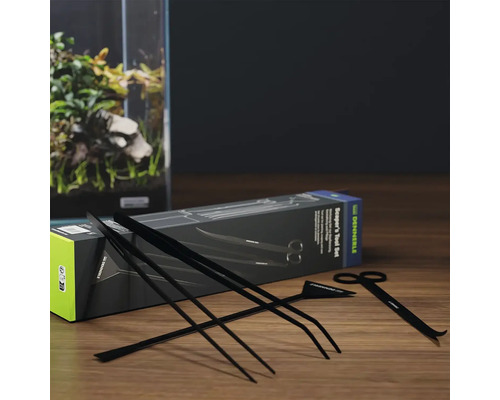 Aquascaping gereedschapsset met schaar, pincet en spatel