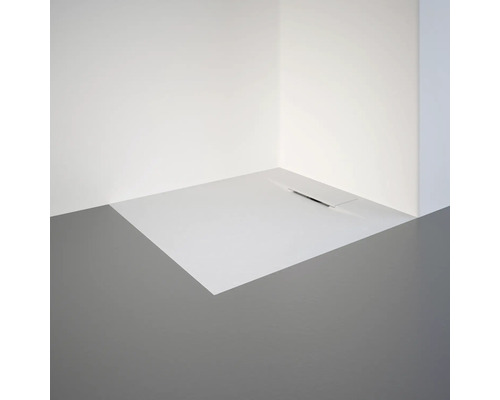 Badkamer met douchegoot in de vloer