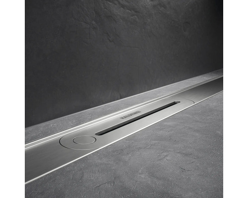 Kaldewei douchegoot van geëmailleerd staal in badkamer