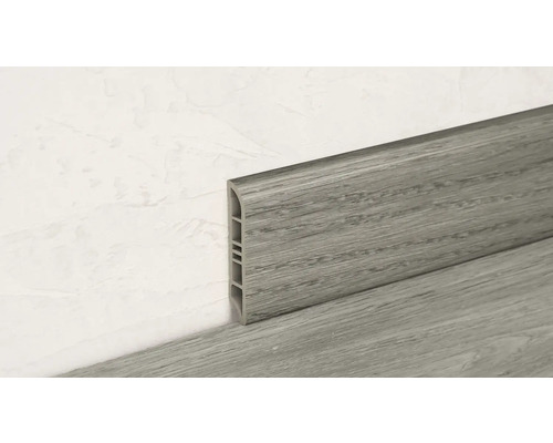 Kunststof plint met houten decor