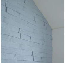 DECOSA Wandpaneel kunststof hout wit 50 x 23,5 cm 5 stuks