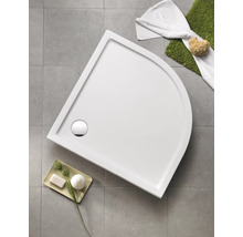 Douchebak extra vlak Dunbar 80x80x3 cm wit