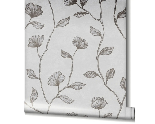 Rol behang met bloemmotief