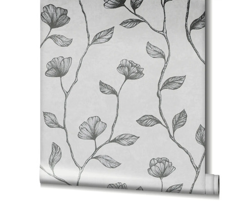 Rol behang met bloemmotief