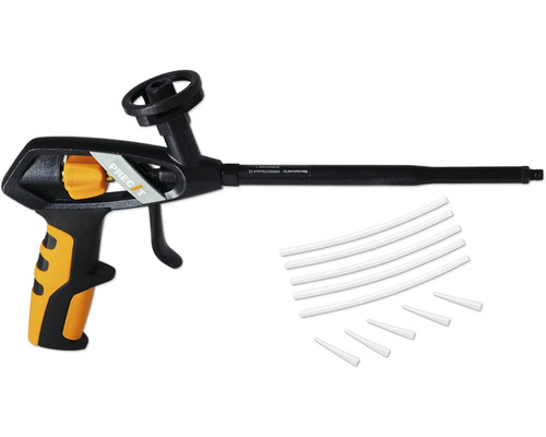 Purschuimpistool met reinigingsrietjes