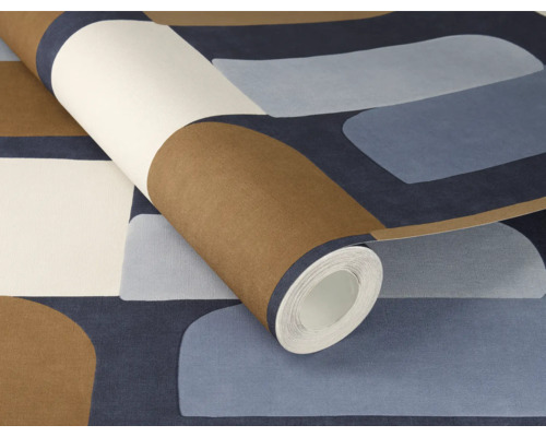 Rol behang met geometrische vormen