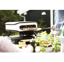 COZZE Pizzaoven elektrisch 17" 230V 2200W, RVS zwart 60,5x60,5x30,5 cm