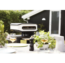 COZZE Pizzaoven elektrisch 17" 230V 2200W, RVS zwart 60,5x60,5x30,5 cm